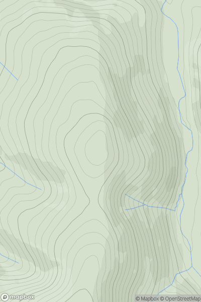 Thumbnail image for Ward Law [The River Tweed to the English Border] showing contour plot for surrounding peak